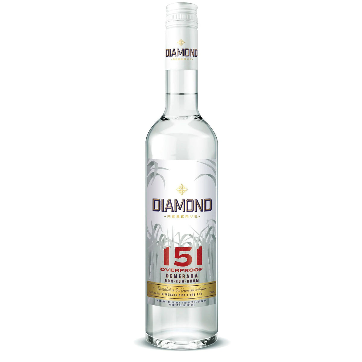 El Dorado Diamond Overproof White Rum 151 Proof 1L