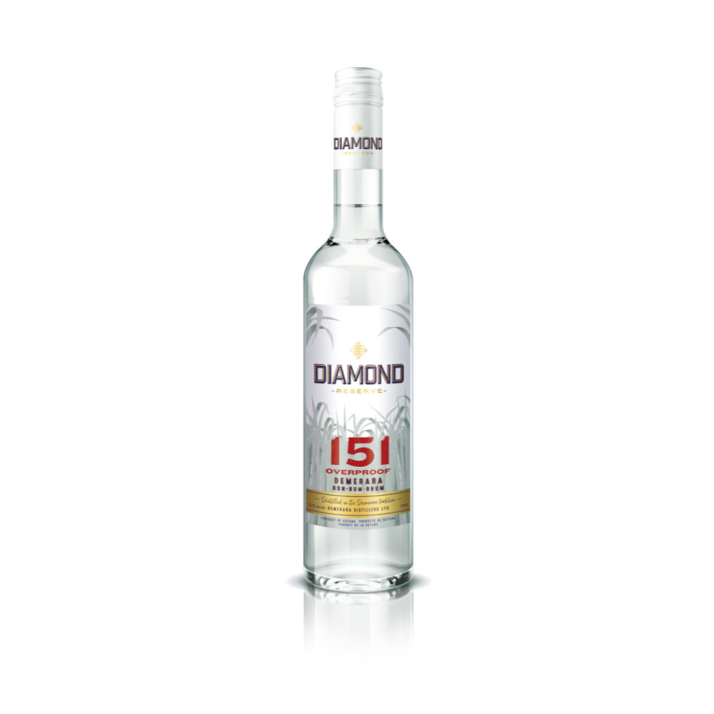El Dorado Diamond Overproof Rum 151 Proof (Dark) 750ml