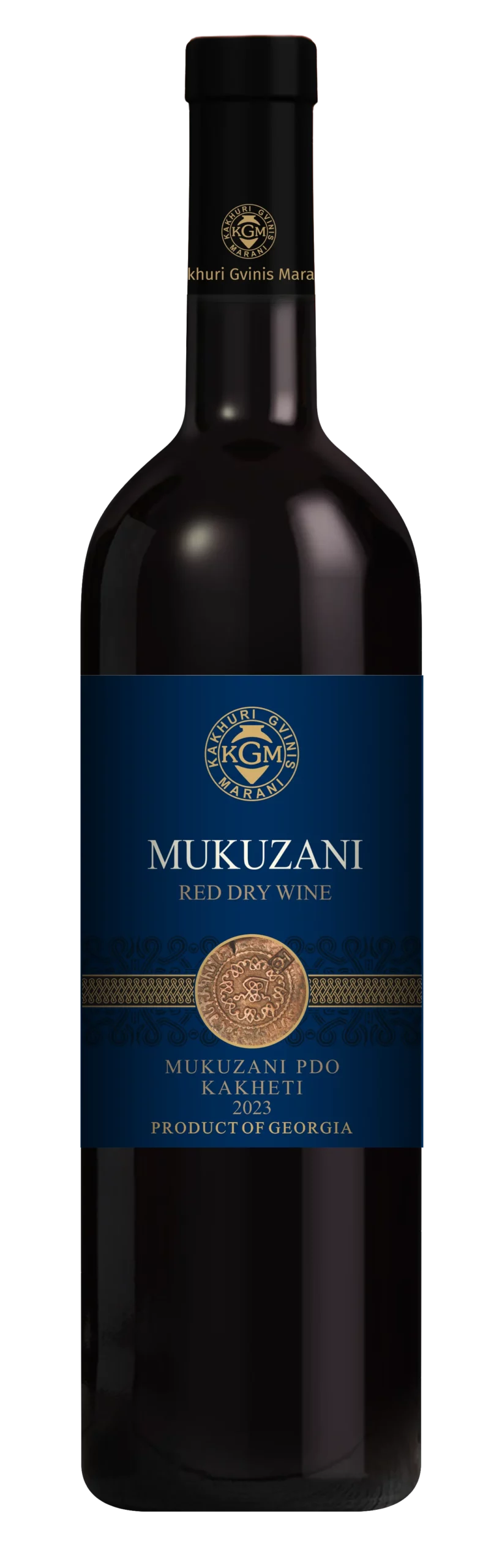 KGM Mukuzani Dry Red Saperavi 2024 bottle