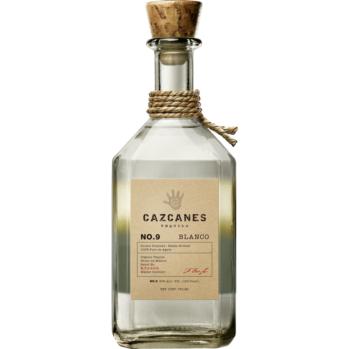 Cazcanes No. 9 Blanco Tequila (Organic) 750ml bottle