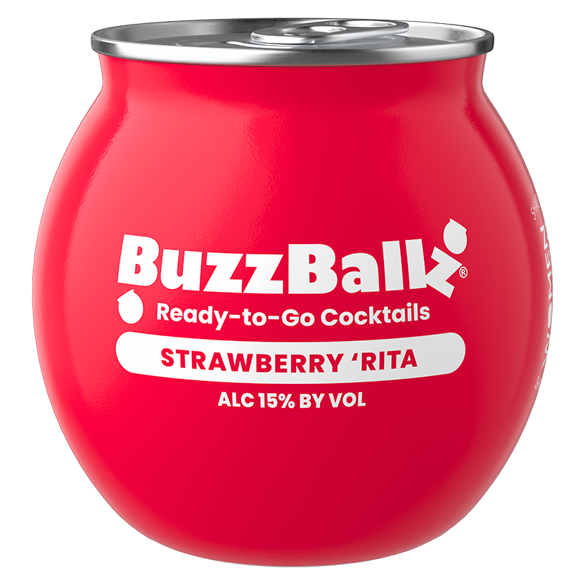 BuzzBallz Strawberry Rita 187ml bottle