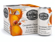 Potter's Cranberry Orange Blossom Cider 4pk Cans bottle