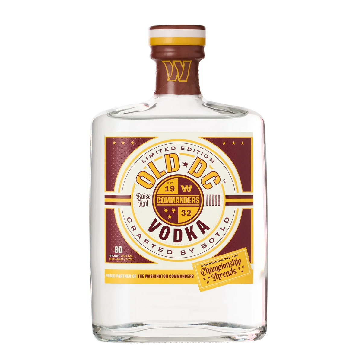 Old DC Vodka 750ml (Commanders Limited Edition)