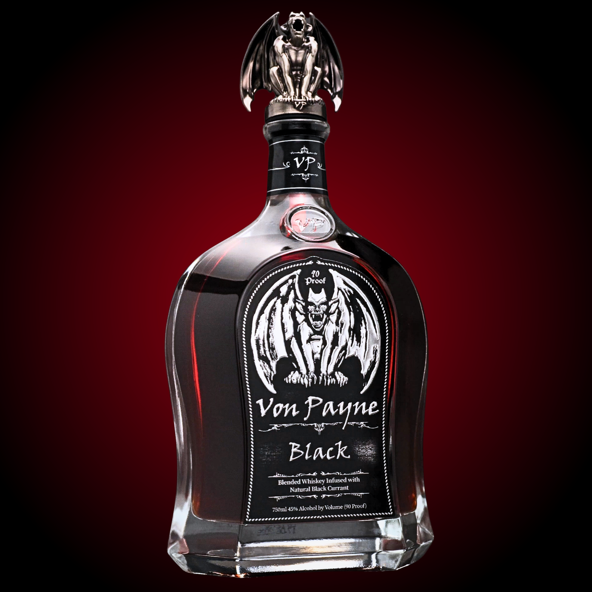 Von Payne Black Blended Whiskey 90 Proof 750ml bottle