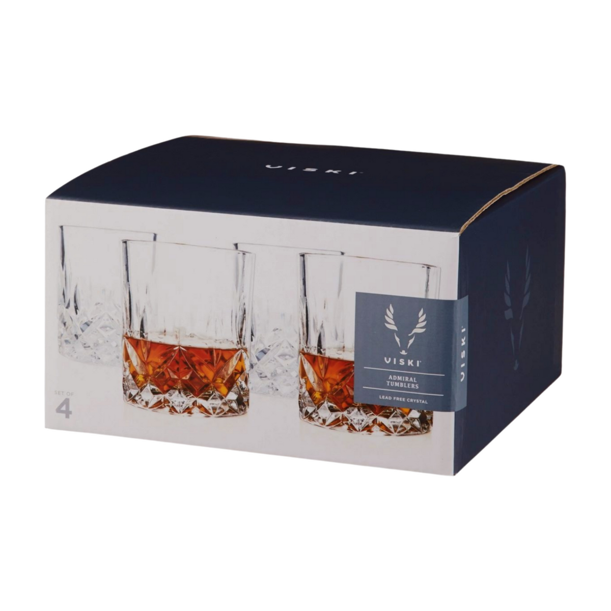 Viski Admiral 2 Glass Tumbler Set