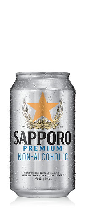 Sapporo NA 0.0 Premium Beer 6pk cans bottle